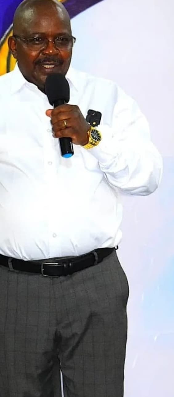 Sam with the community