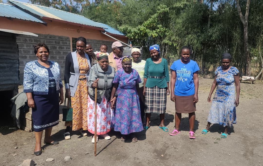 Visiting old people in Africa